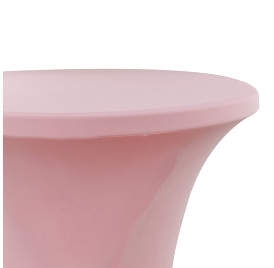 Statafelrok roze 80 cm - partytafel - tafelrok voor statafel - Statafelhoes - Bruiloft - Cocktailparty - Stretch Rok