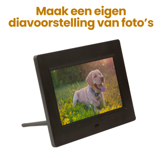 Dementieklok - 7 inch digitaal display - Zwart - Medicatiealarm - Wekkers - Met afstandsbediening