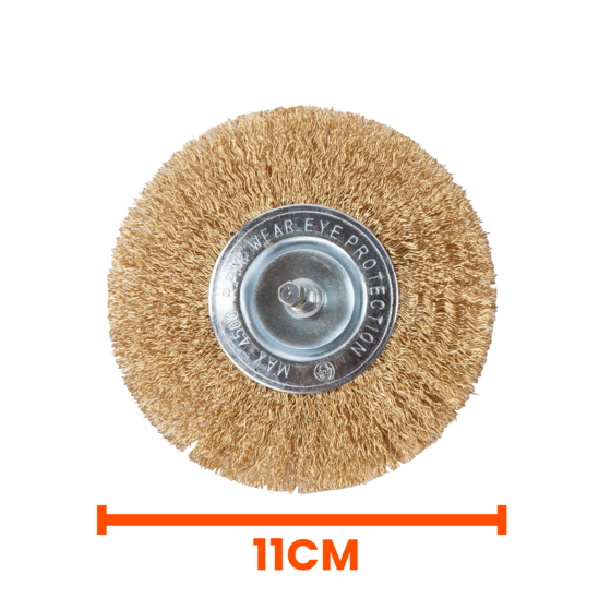 Kibani universele borstelset voor elektrische onkruidborstel - Onkruidverwijderaar - Onkruidverdelger - Stalen en Nylon borstel - 11cm - Voegenborstel - Grastrimmer