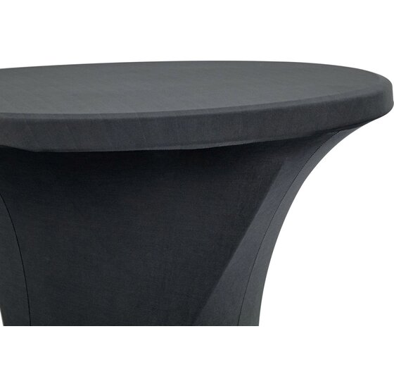 Statafelrok donkergrijs 80 cm - partytafel - tafelrok voor statafel - Statafelhoes - Bruiloft - Cocktailparty - Stretch Rok