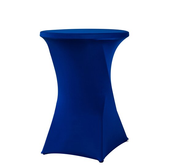 Alora Statafelrok Blauw 80 cm - Alora tafelrok voor statafel - Statafelhoes - Bruiloft - Cocktailparty - Stretch Rok