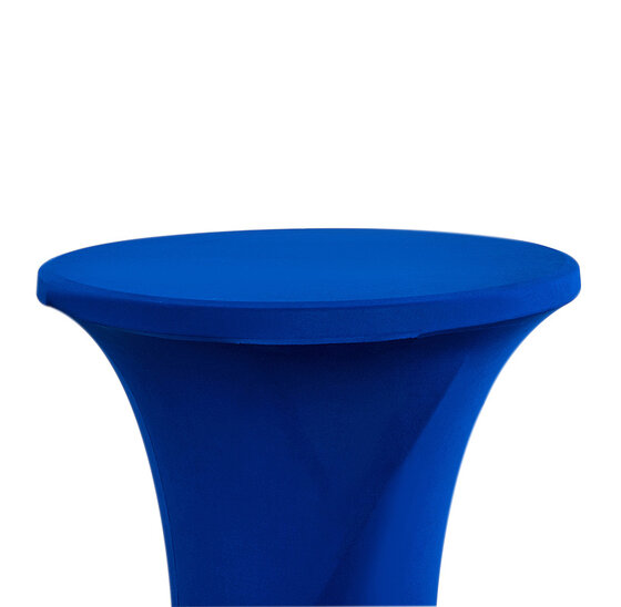 Alora Statafelrok Blauw 80 cm - Alora tafelrok voor statafel - Statafelhoes - Bruiloft - Cocktailparty - Stretch Rok