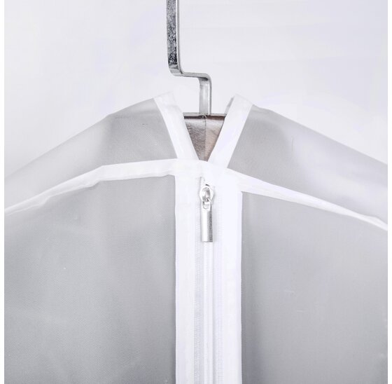 Kledinghoes 60x100cm - kledingzak met rits - opbergzak voor trouwjurk - beschermhoes voor kleding - transparant - opbergtas - 1 stuk