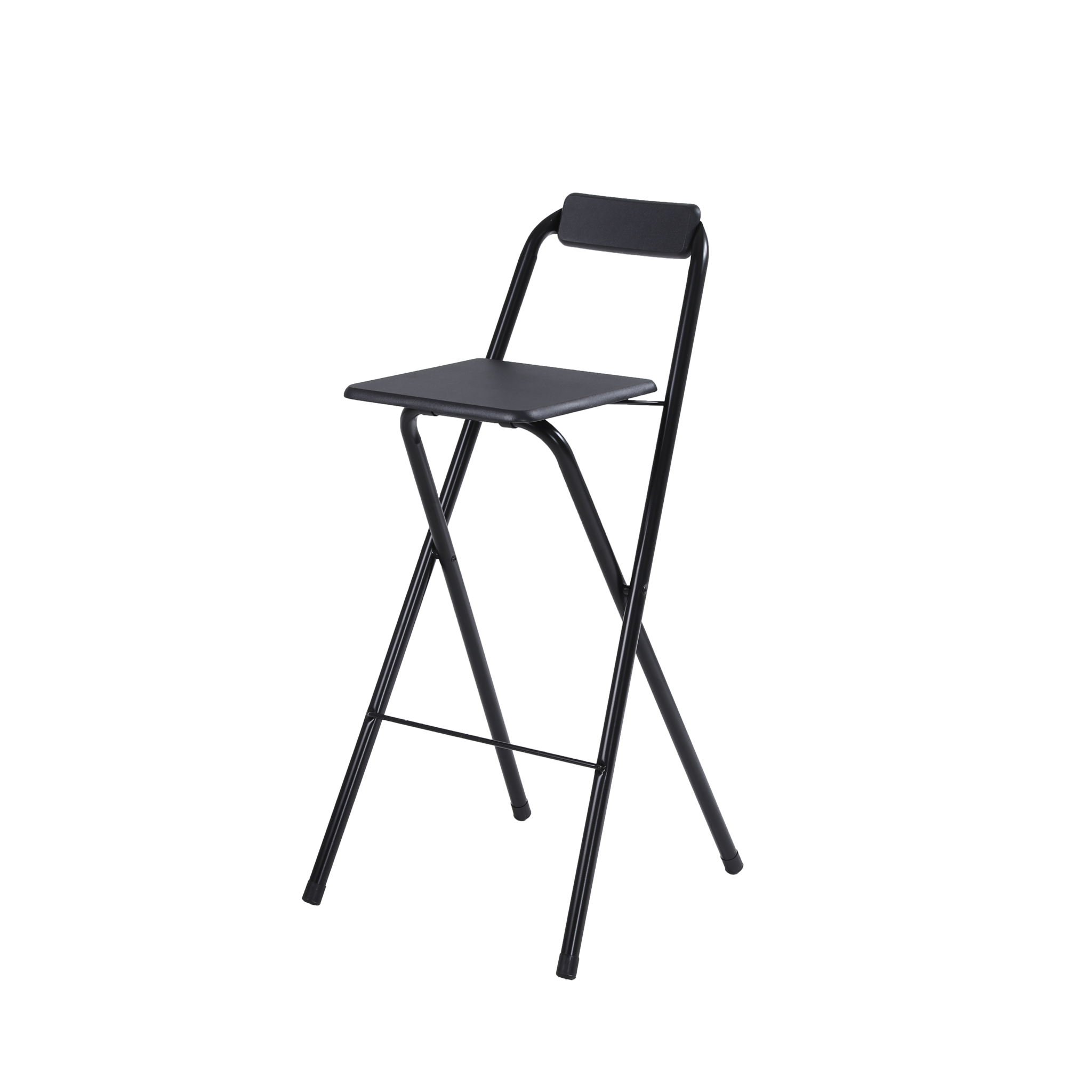 Inklapbare barkruk 78 cm zwart metaal - ruimtebesparend design