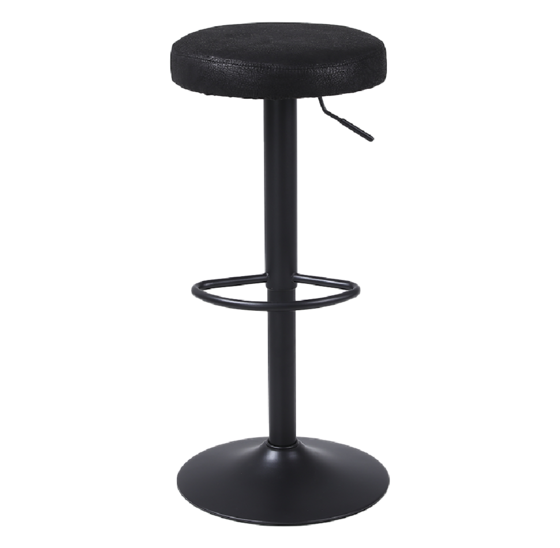 Barkruk Oslo Zwart - barkrukken set van 2 - barstoel - keukenstoel - barstoel - verstelbaar - industrieel