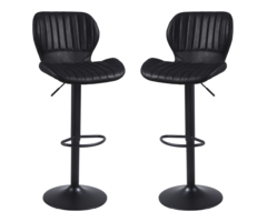 Barkruk Mike zwart (per 2)