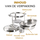Alora Chafing Dish rond 4.5L - geschikt voor soep - buffet - voedsel verwamer - voedsel warmhouden - met deksel - buffetwarmer - roestvrij staal - chrome - 4.5 liter inhoud - warmhoudplaat - bain maria - warmhoudbakken - Warmhoudschalen