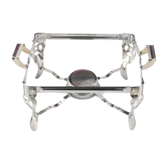 Alora Chafing Dish Chrome - Voedsel Verwamer - Voedsel Warmhouden - met Deksel - Buffetwarmer - Roestvrij Staal - Chrome - Warmhoudplaat - Bain Maria - Warmhoudbakken - 35 x 28 x 25cm - Warmhoudschalen