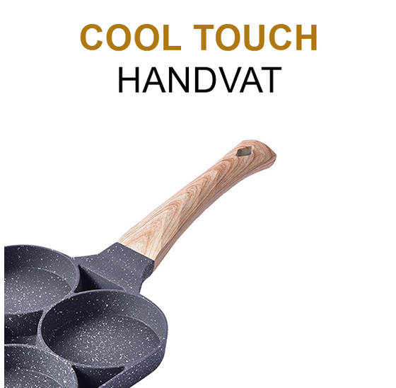 Alora 4-Delige Pannenkoekenpan - pannenkoeken maker - cakemaker - omeletpan - omeletmaker - eierpan - koekjes maker - 4-in-1 pannenset