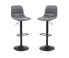 Barkruk Helsinki - Antraciet - Leer