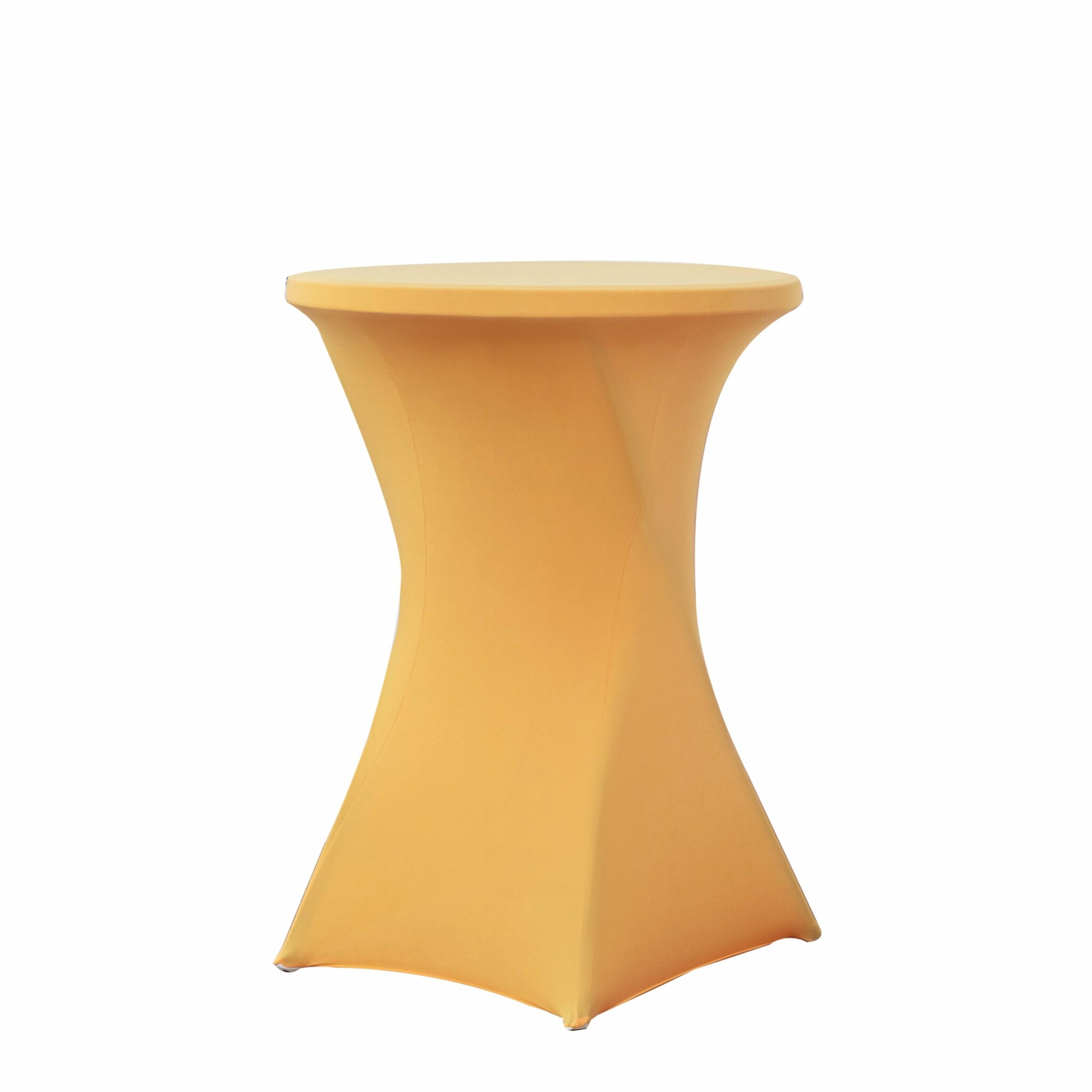 Statafelrok okergeel 80 cm - Alora stretchstof