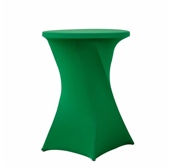 Alora Statafelrok groen 80 cm - partytafel - Alora tafelrok voor statafel - Statafelhoes - Bruiloft - Cocktailparty - Stretch Rok