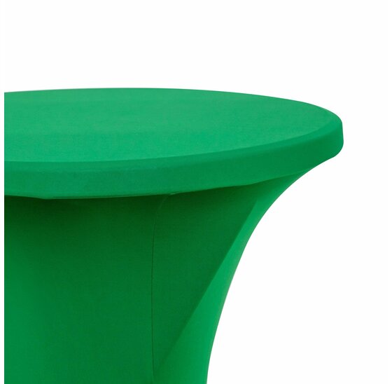 Alora Statafelrok groen 80 cm - partytafel - Alora tafelrok voor statafel - Statafelhoes - Bruiloft - Cocktailparty - Stretch Rok