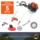 Kibani 6-in-1 Multitool XXL - Werkhoogte 5 meter - 52 cc / 1.9 PK 2-takt Benzine Motor - Heggenschaar, Kettingzaag, Grastrimmer, Maaidraad 100M, Onkruidborstel, Zaagblad, Maaidraad 100 m & Bosmaaier