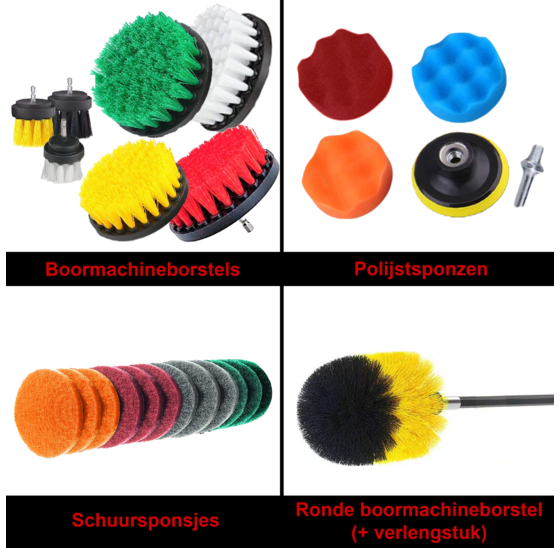 Borstelset boormachine 25 delig