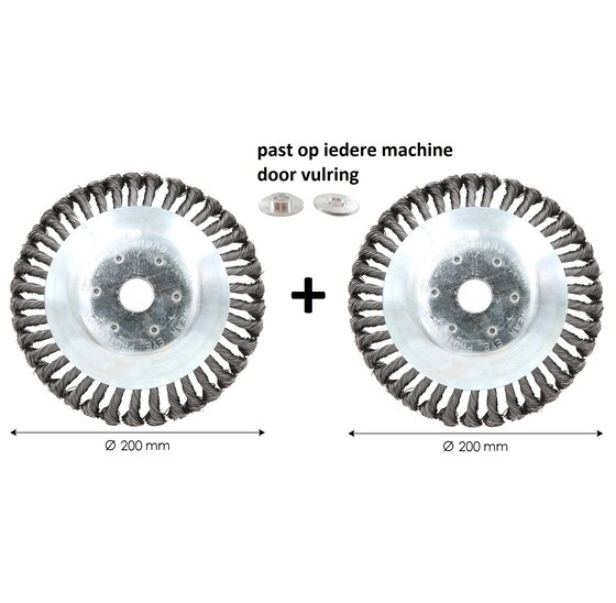 Kibani onkruidborstel 20cm per 2