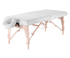 Hoeslaken massagetafel wit 180x52 cm