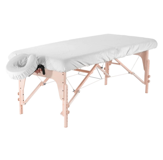 Hoeslaken massagetafel wit 180x52 cm