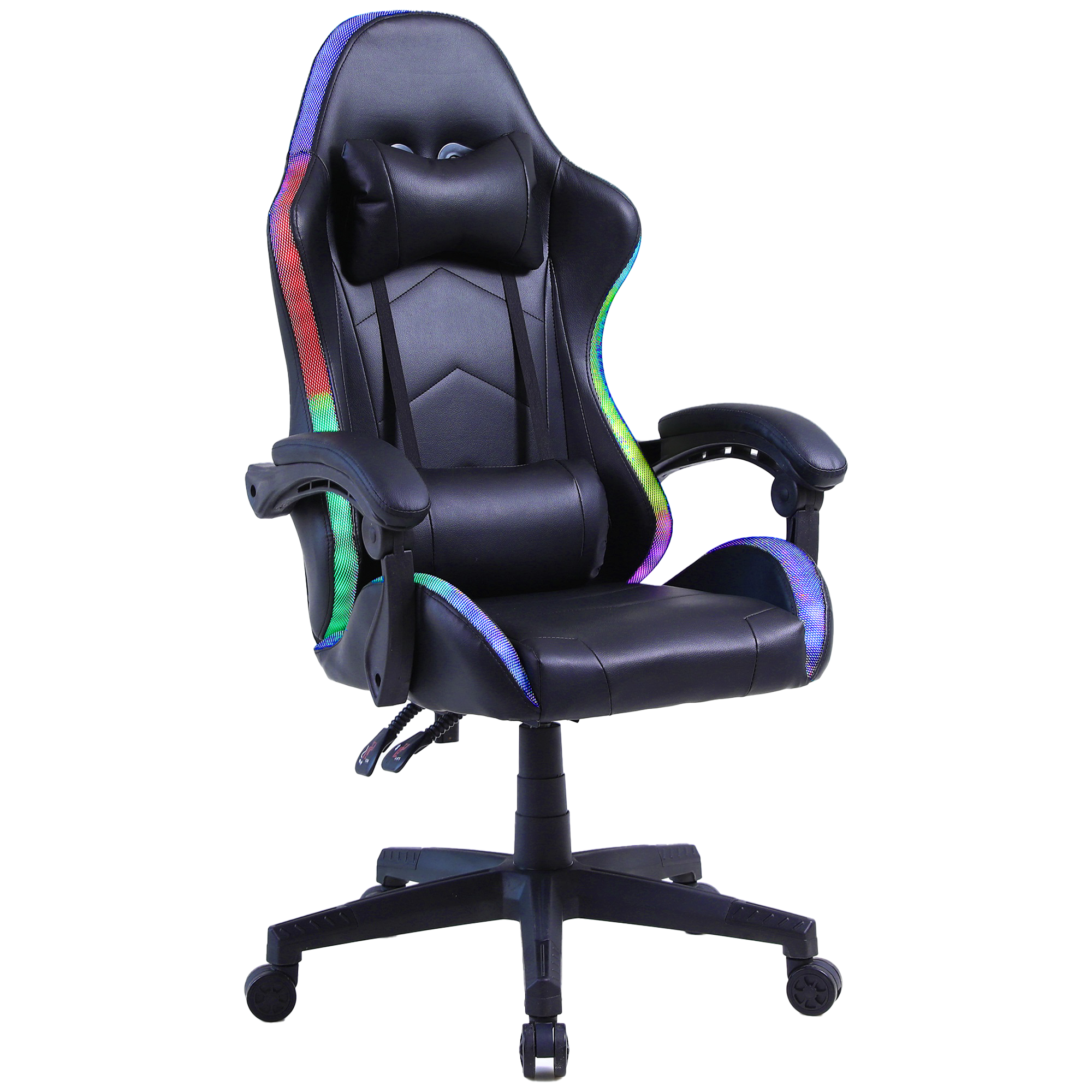 Gamestoel met RGB LED-verlichting en ergonomische kuipzitting