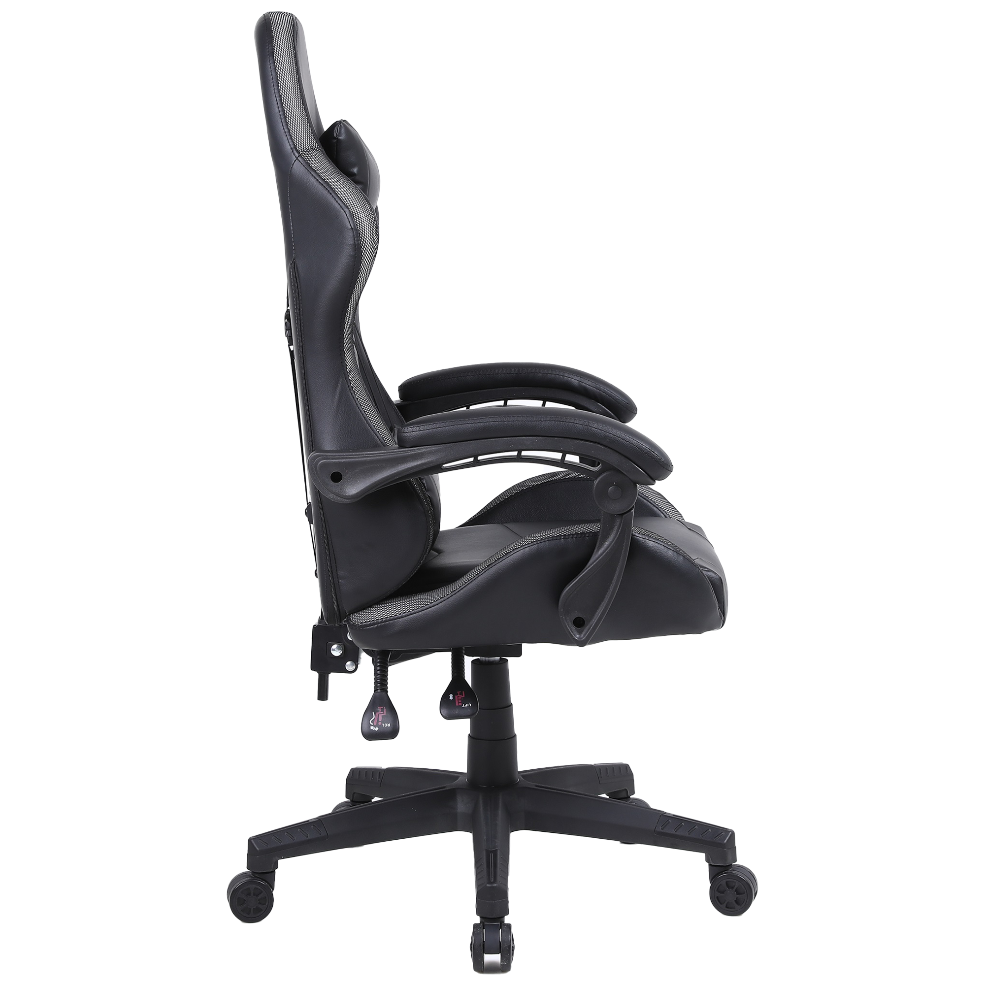 Gamestoel met RGB LED-verlichting en ergonomische kuipzitting