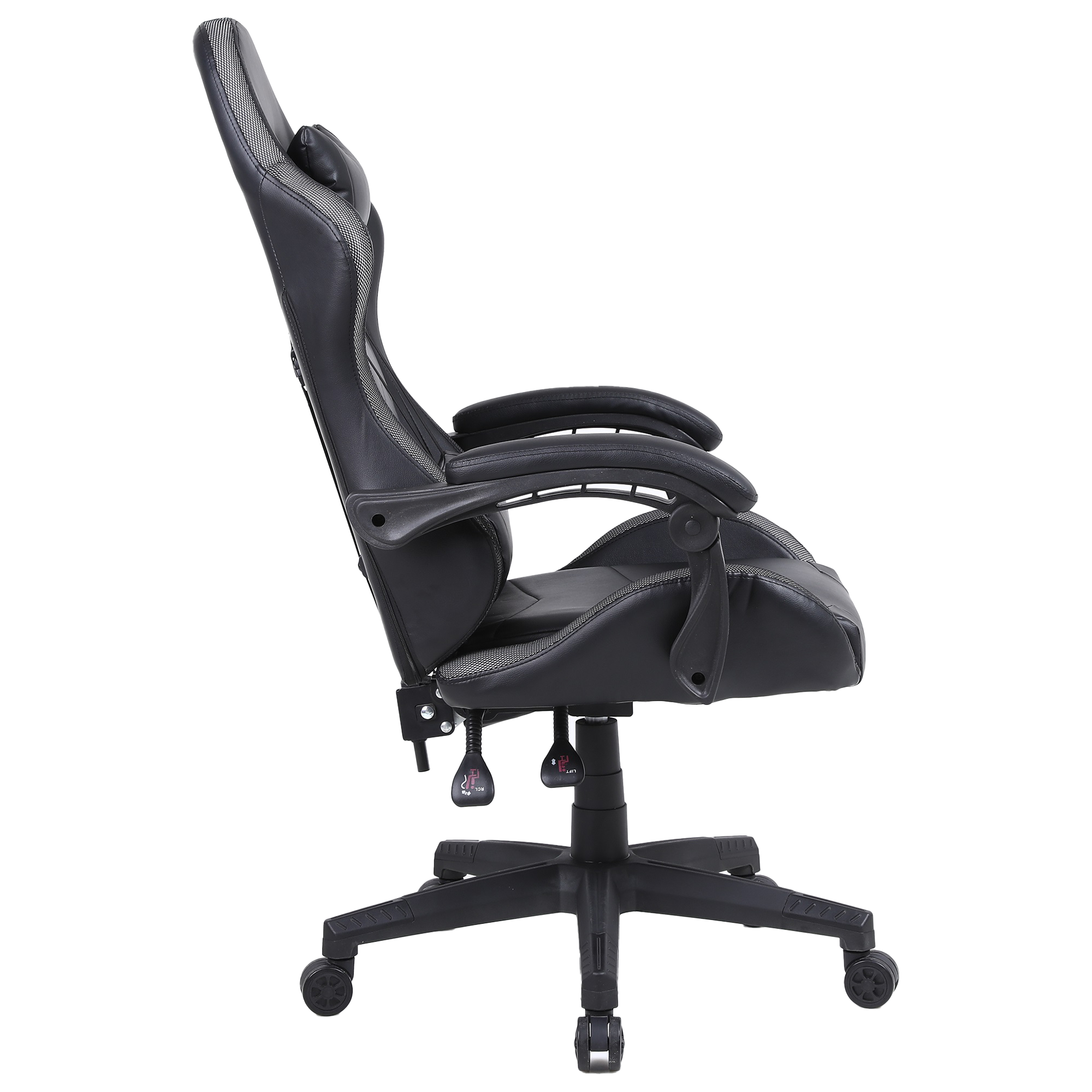 Gamestoel met RGB LED-verlichting en ergonomische kuipzitting