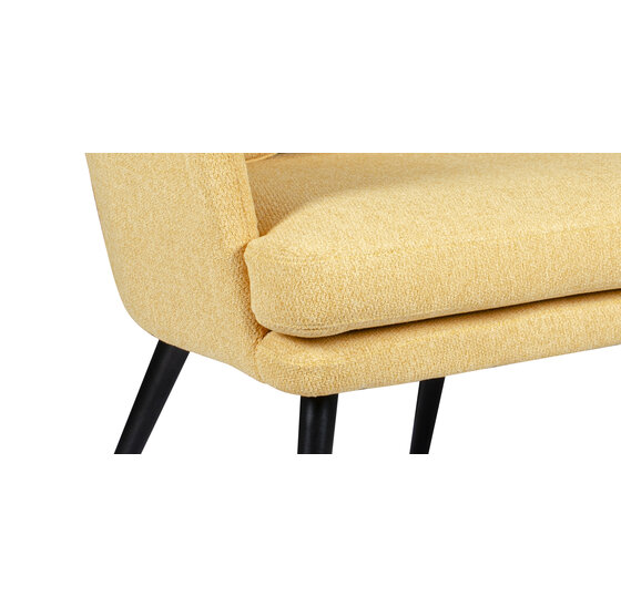Alora Stoel Charlie - Geel - Stof