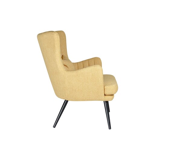 Alora Stoel Charlie - Geel - Stof