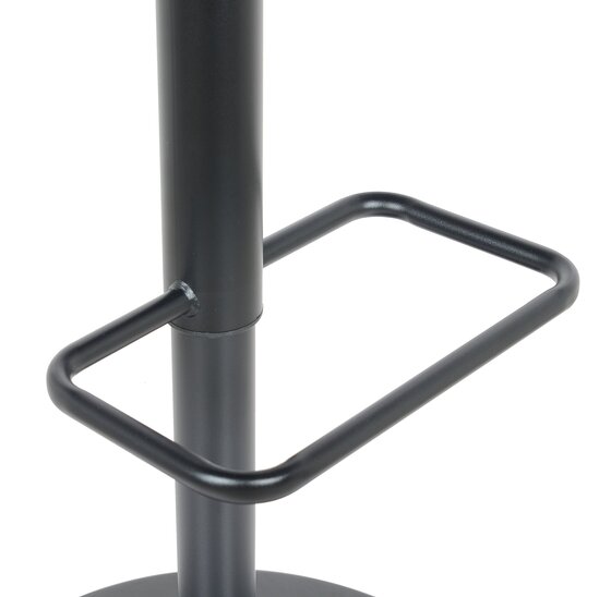 Barkruk in hoogte verstelbaar 60-81cm - Helsinki donkerbruin leer