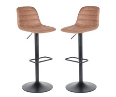 Barkruk Helsinki - Lichtbruin - Leer