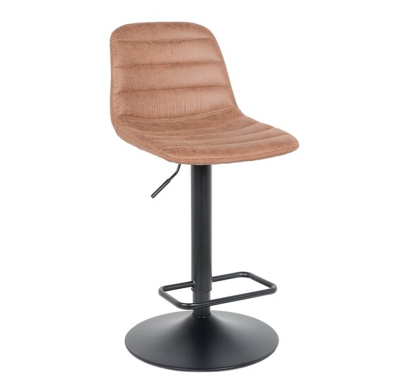 Barkruk Helsinki - Lichtbruin - Leer