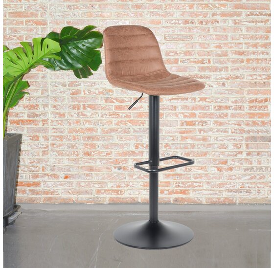 Barkruk Helsinki - Lichtbruin - Leer