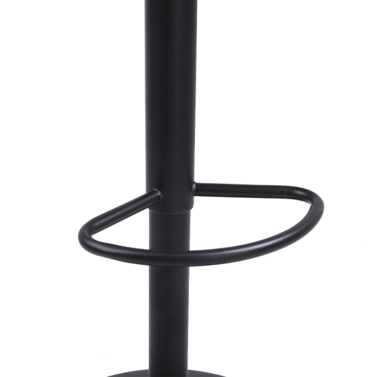 Verstelbare barkruk 63-85 cm donkerbruin PU-leer zwart metaal