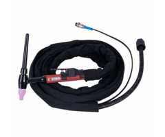 TIG-lastoorts hoogfrequent 100-180A, 2-polig, M16x1.5, 4 meter