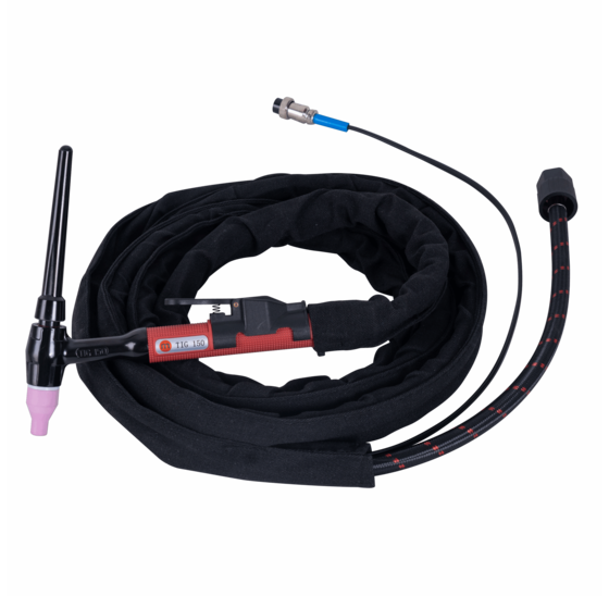 TIG-lastoorts hoogfrequent 100-180A, 2-polig, M16x1.5, 4 meter