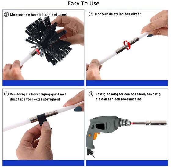 Schoorsteenborstel 7 meter (2 borstels)
