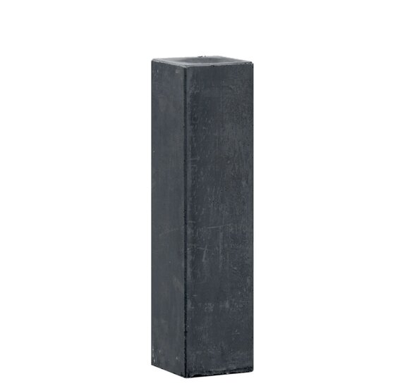 Betonpoer 10x10x60 cm met M16 schroefhuls antraciet oud-hollands