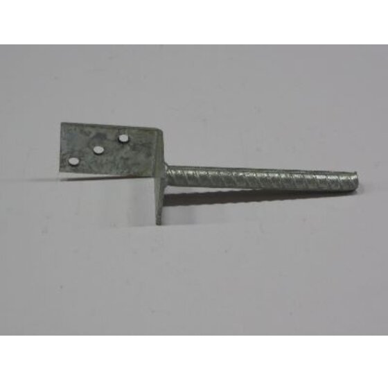 L-vorm paaldrager met betonijzer 300x60 (5mm)