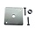 Betonpoer bevestigingsset 105x105mm M16 verzinkt met losse moer