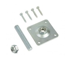 Set voor betonpoer incl. draadstang 100X100mm M16 (rstelbare vemoer)