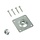 Set voor betonpoer RVS 100X100mm M16 (verstelbare moer)
