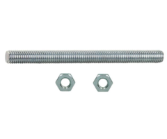 Draadstang M16x250mm verzinkt staal voor betonpoeren en houtconstructies