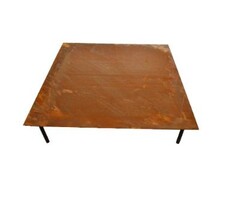 Cortenstaal stapsteen 40x40 cm, 2mm dikte, roestvrije tuinpad steen