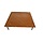 Cortenstaal stapsteen 40x40 cm, 2mm dikte, roestvrije tuinpad steen