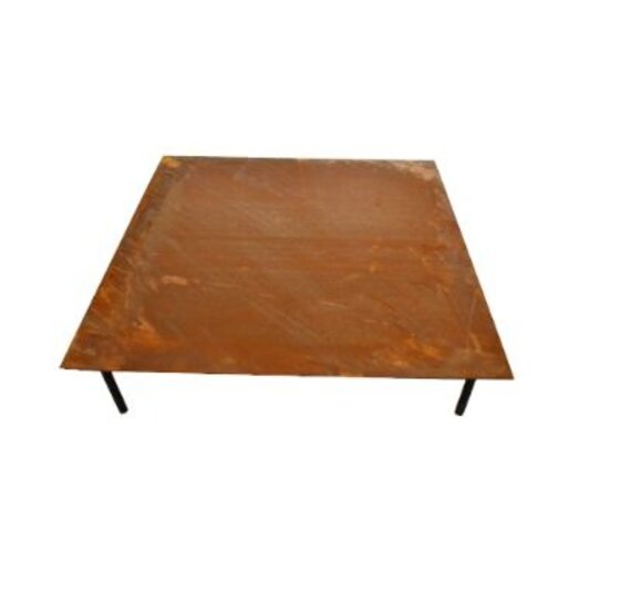 Cortenstaal stapsteen 40x40 cm, 2mm dikte, roestvrije tuinpad steen