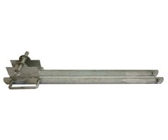 Valbeugel met vlakke zijde afsluitbaar vuurverzinkt