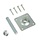 Betonpoer bevestigingsset 100x100mm M20 draadslang met verstelbare moer