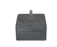 Lage betonpoer met fijne facetrand 140x140mm (excl. plaatje)