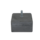 Betonpoer 15x15x10 cm met facetrand en draadstang M12 antracietgrijs