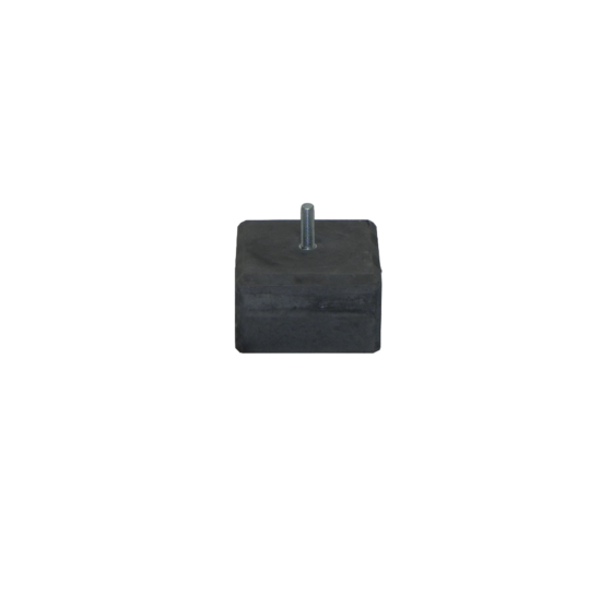 Betonpoer 15x15x10 cm met facetrand en draadstang M12 antracietgrijs
