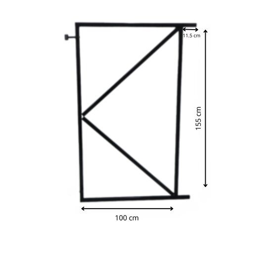 Verstelbaar poortframe
